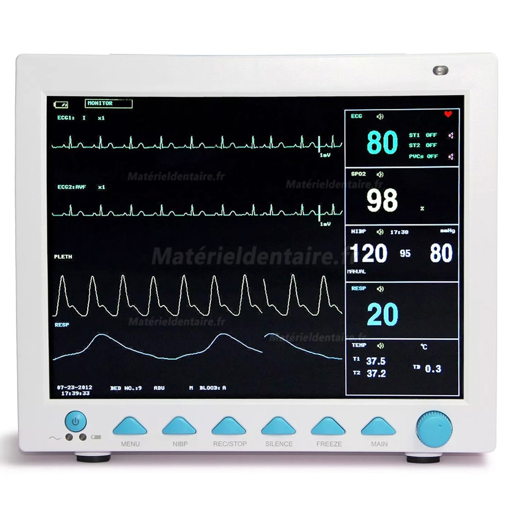 12.1" Ecran de haute résolution Multi-paramètre Moniteur Patient CMS8000